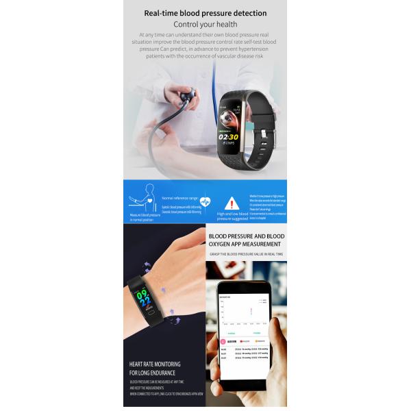 H22 Smartwatch 100mAh Bluetooth Calling Health Monitoring Build In Flash Waterproof Band