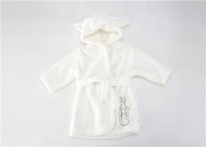 China Fluffy Newborn Baby Bath Robes Towel Robe With Hood Super Absorbent on sale