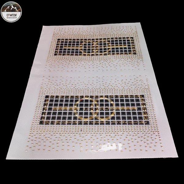 Buy Rhinestone Applique Custom Logo Patches , Handmade Custom Patches For Hats at wholesale prices