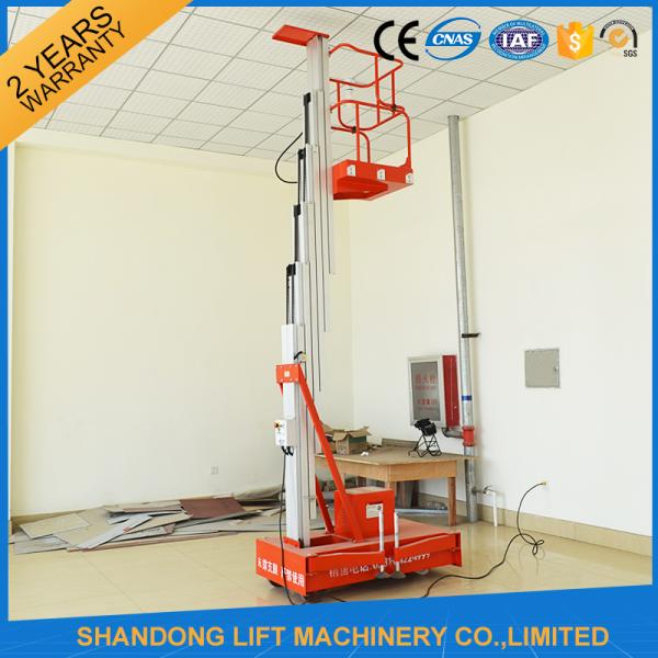 Mobile Hydraulic Aerial Work Platform Lift With High Strength Aluminum Alloy Material
