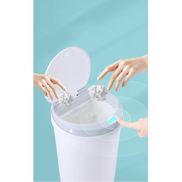 Smart Touchless Motion Sensor Privacy Garbage Bin Foldable Collapsible Sensor Trash Bin