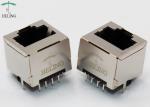 THT / DIP Mounting Vertical RJ45 Jack , RJ45 Ethernet Adapter Tab Up Latch
