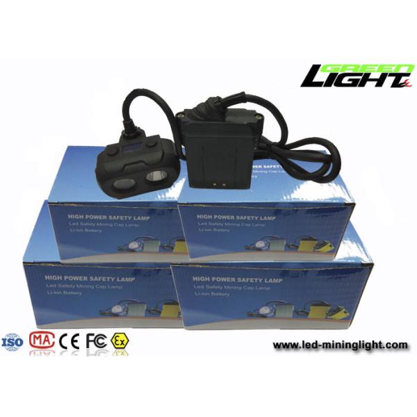 Rechargeable OLED Led Miners Cap Lamp 15000lux Waterproof Dual - Beam Functional