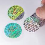 Personalized Security Stickers with Custom Shape Glossy Finish Digital Printing