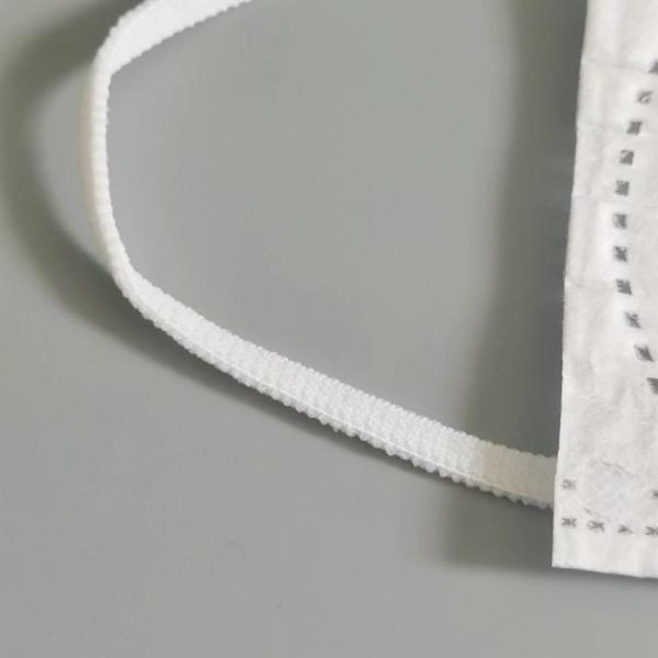 Adjustable Soft Elastic Ear Loops Flat Masks Accessories White Colour 5mm