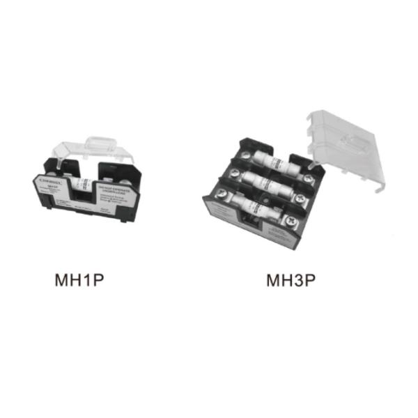 3 Poles Supplemental Modular Ferrule 3P Fuse Block For High Speed 32A 10x38mm Cylinder Fuses