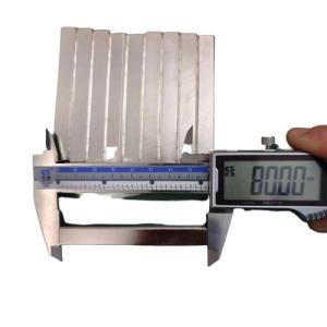 Quality Custom Square Rectangular N52 Strong Neodymium Bar Magnets 80X10X10mm Long Length Multiple Use for sale