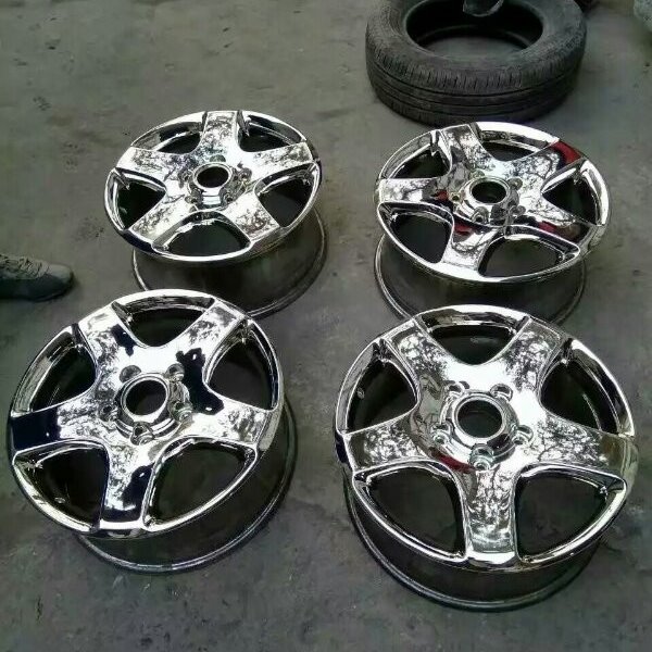 Smooth Surface Car Wheel Auto Parts Spray Chrome Plating