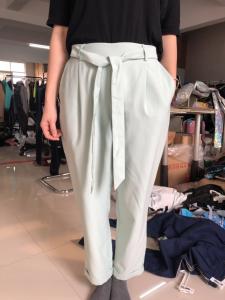 China Casual Ladies Half Elastic Waist Pants 93% Viscose 7% Polyester Soft Touch on sale