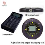 Wireless coaster pager queue call system pocsag transmitter keyboard and pager