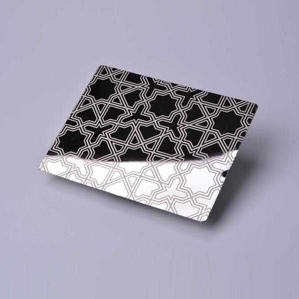 Mirror Etched Stainless Steel Wall Cladding Sheet For Decoration