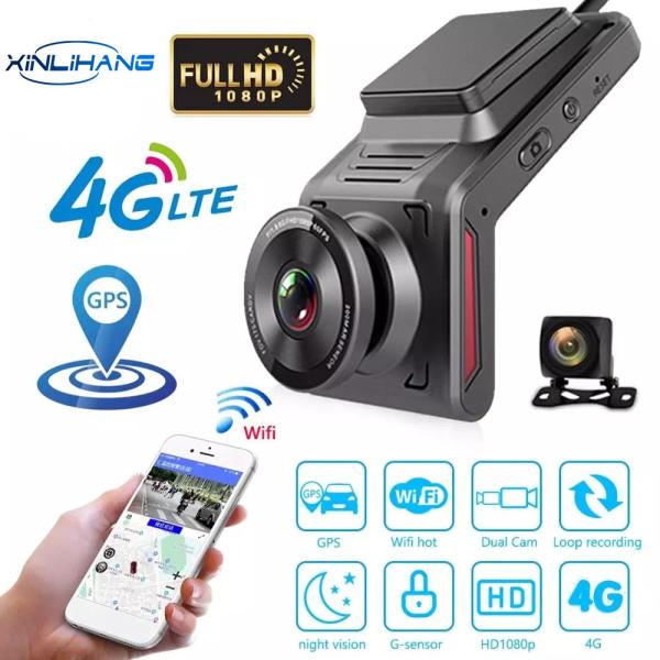 Buy 4G WiFi Car DVR Smart Android Dash Cam GPS With Rearview Support APP Control at wholesale prices