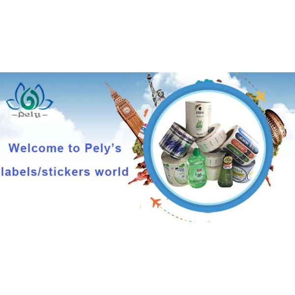 Die Cut Shape CMYK Color ISO9001 2000 Waterproof Blank Labels