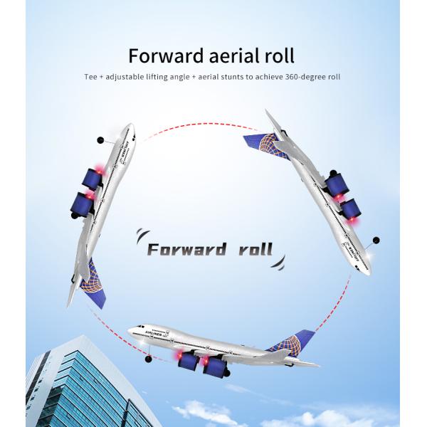 2.4G RTF Simulation 747 Airbus A380 Remote Control Wireless Airplane Toy Airplane Model RC Plane Customer Requirements Met