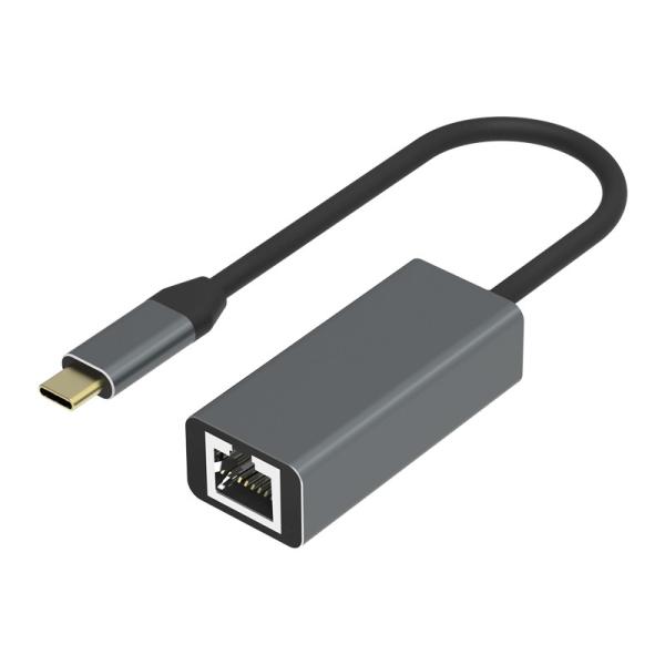 Buy Type C To RJ45 Gigabit Ethernet Adapter With Gold Plated Plug at wholesale prices