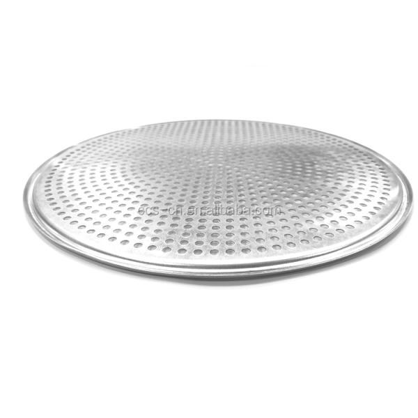12 inch mesh perforated pizza tray perforated pizza pan punched pizza tray