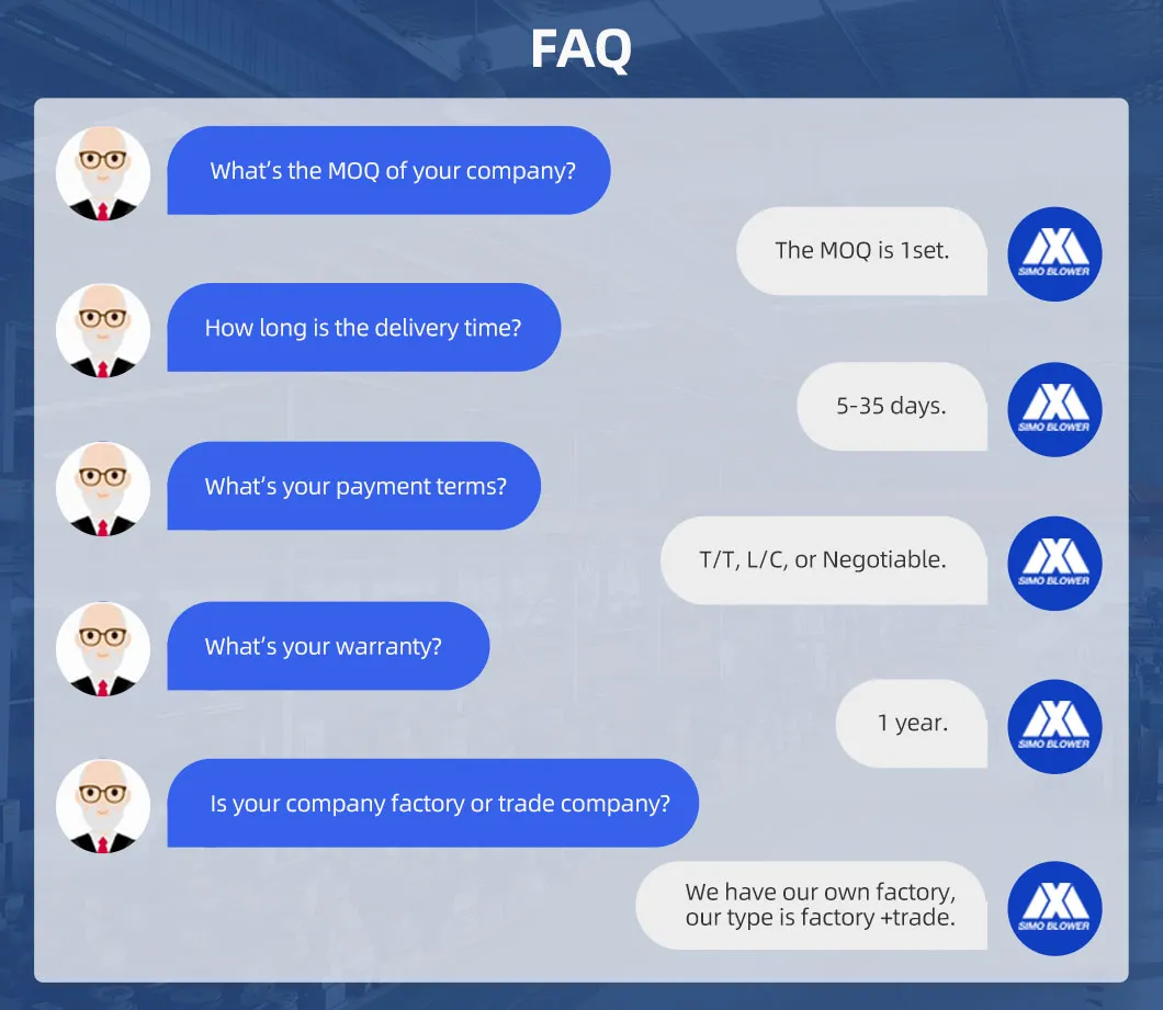 Customized Petrochemical Coking Unit Storage Tank Odor Treatment Supporting Zero Leakage Sealed Fan Blower