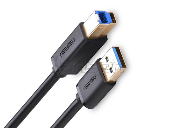 Buy Black Round Micro USB Data Cable USB 3.0 A To B M / M For Printer Customized Length at wholesale prices