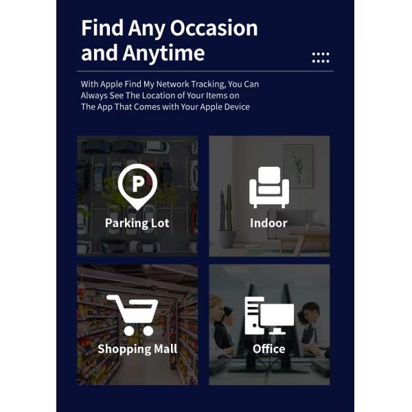 Oem Lanyard Lost Item Tracker Hanging Ring Ultra Thin For Id Card