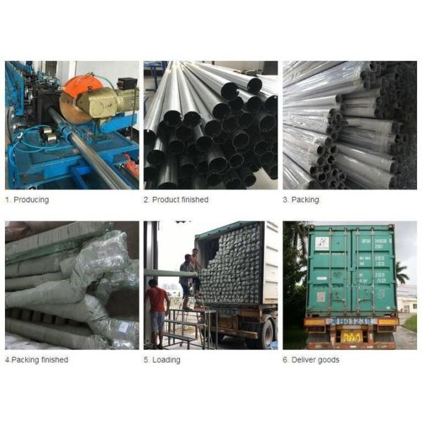 70mm Galvanized Carefree Awning Tube Steel Awning Roller Tube Assembly