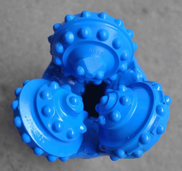 Buy Inserted Tooth Roller Cone Bit Blue SRI API 3 Cones Bit at wholesale prices