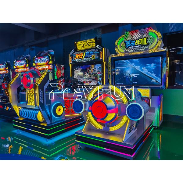 PlayFun Coin Operated Airplane Fighting Shooting Game Machine Simulator Video Arcade Game for Game Zone