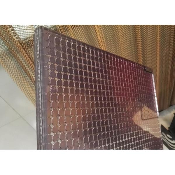 Decoration Wire Mesh Laminated Glass , Architectural Wire Mesh