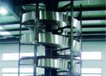 Flexible Industrial Conveyor Belt Systems Vertical Screw - Lift Strong Structure