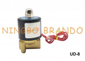 China 2W025-08 UD-8 1/4 UNI-D Type Brass Solenoid Valve Direct Acting Normally Closed 24VDC 110VAC on sale