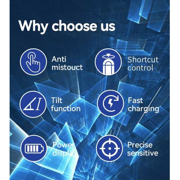 10H Long Lasting Touchscreen Writing Stylus With Rechargeable Battery