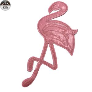 Quality Crane Bird Custom Made Embroidered Patches Thermal Transfer With Adhesive for sale