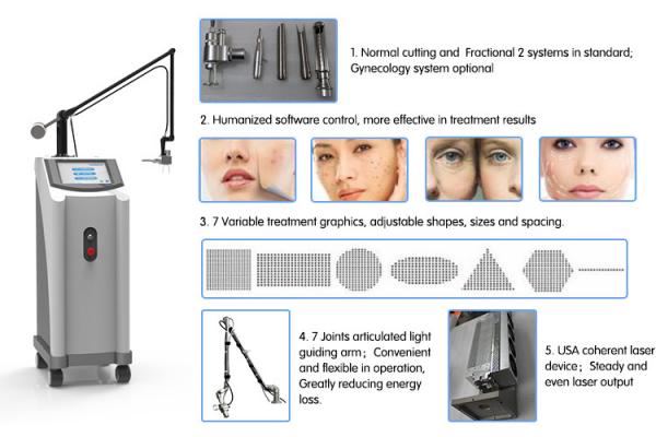 CO2 fractional laser machine with newest technolog co2 fractional laser for skin resurfacing