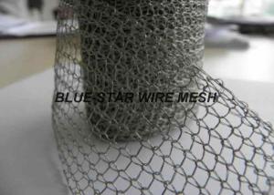 Quality Multi Filament Stainless Steel Knitted Mesh Demiter Pad For Filter Bright Silver Color for sale