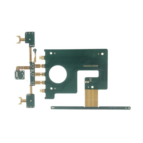 OEM 2 Layer Rigid Flex PCB Design Service Green Solder Mask