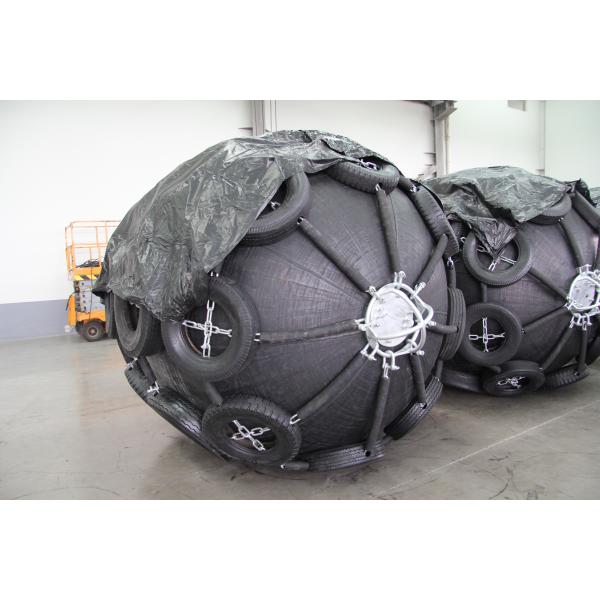 ISO17357 Execution Standard Pneumatic Marine Fender Customized Design Chain Tyre Net For Vessel Protection