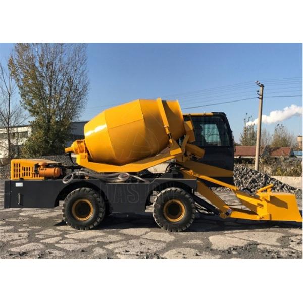 self loading mobile concrete mixer