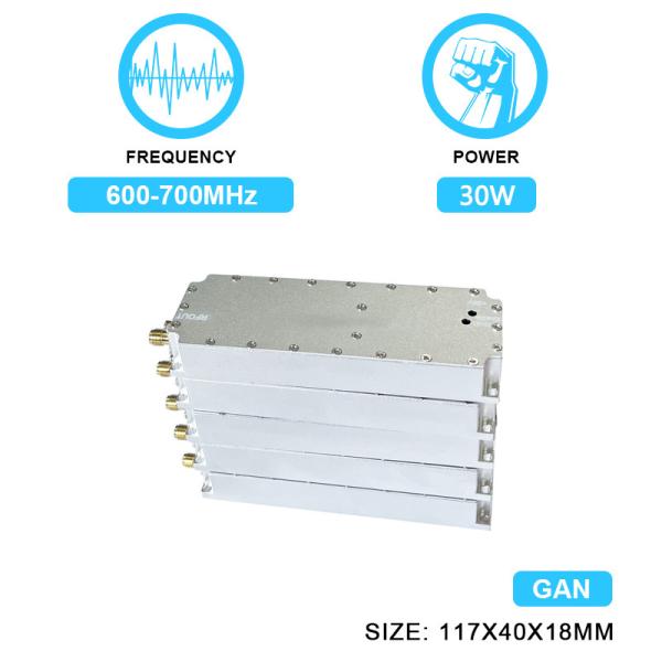 Buy 30W 600-700MHz Anti Drone Signal Jammer Module System GPS Blocker GaN Fpv Uav Shielding With GAN and Isolation Protector at wholesale prices
