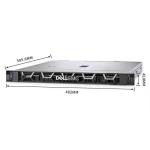 2666 MT/s Memory Speed Dell R250 Server with Rack Design and Perc H345 Array