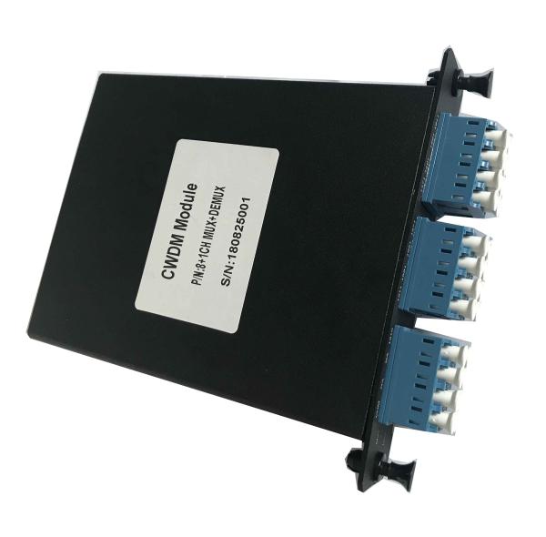 Buy 8 Channel CWDM Mux Demux  Wdm Module LGX Case Dual Fiber With Monitor at wholesale prices