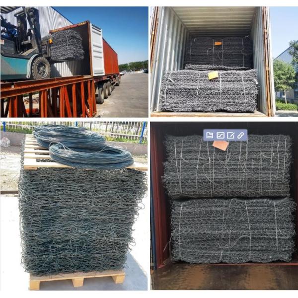 Standard Hexagonal Wire Gabion Box Retaining Wall Galvanized