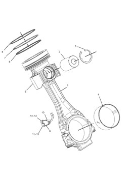 2146066 Ring Piston Top Cylinder Liner 7T-5351 Engine 214-6066 Ring 7T5351 Piston