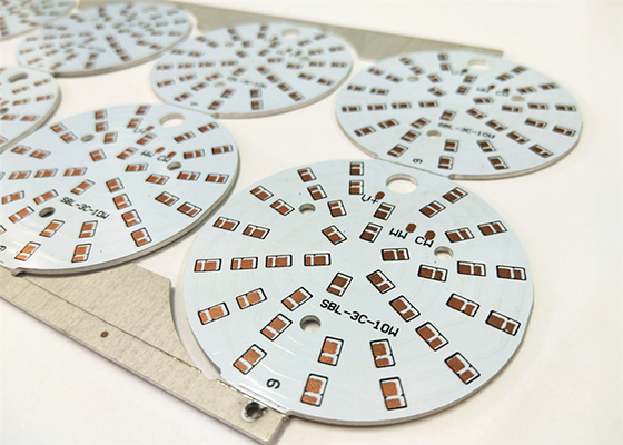 White Soldermask Aluminium ENIG / HASL Surface Durable PCB Printed Circuit Board PCB Board For LED