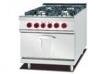 Free Standing 4 Burners Commercial Gas Range 800 X 900 X 940 With Electric Oven
