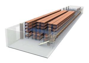 China Warehouse Pallet Mezzanine Racking System With High Precision Rolling Components on sale