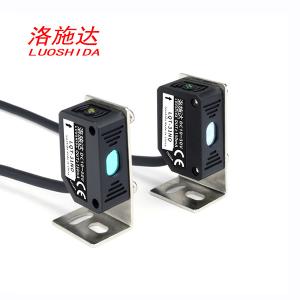 Quality Through Beam Type Square Laser Proximity Sensor With Cable Type 3 Wire Q31 Visible Light 660nm for sale