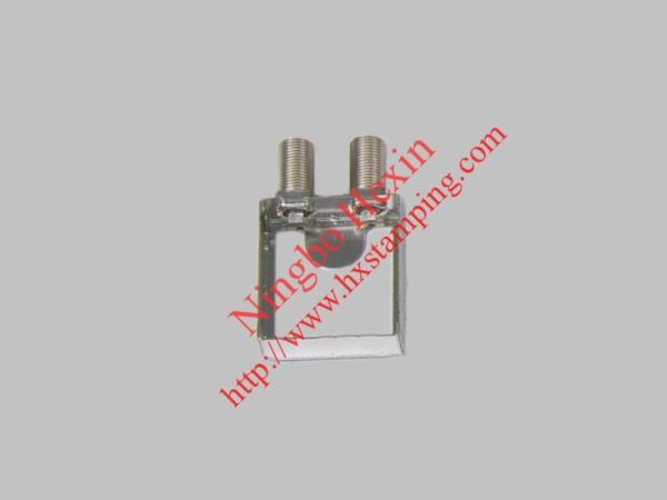 Buy two  f connector with tinplate shielding case at wholesale prices