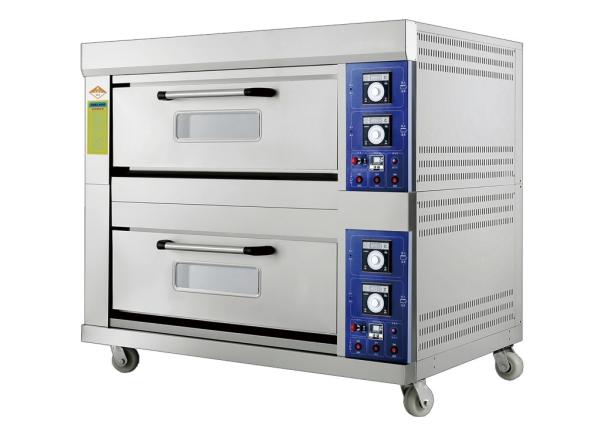 Buy Laminated-Type Gas Bakery Oven With Timing Control and Adjustable Temperature Range 20~400°C Capacity 2 Decks 4 Trays at wholesale prices