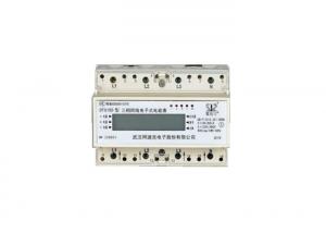 China 220V x 3 LCD Display 3 Phase 4 Wires DIN Rail KWH Meter With Anti Tamper Function on sale