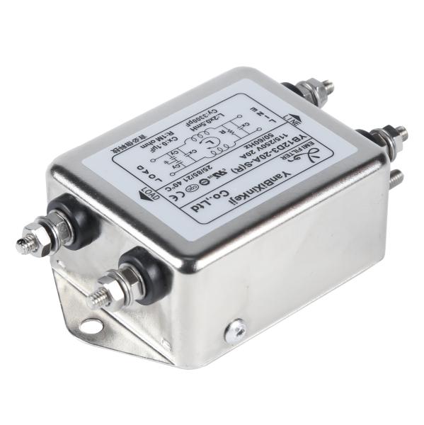Buy 20A M4 Screw Single Phase Filter One-Stage Emi Power Line Filter YB12D3-20A-S at wholesale prices