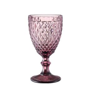 Quality Personalised Red Wine Glass Crystal Goblets Single Wall for sale